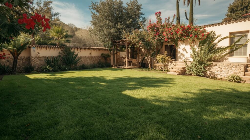 Gazon naturel pour villas au Maroc alliant esthétique, confort et sobriété