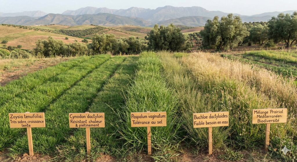 Variétés de gazon adaptées au climat, au sol et aux usages au Maroc