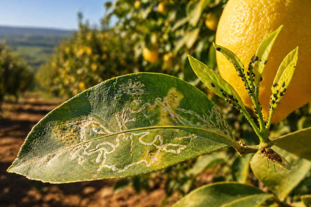 maladies ravageurs citronnier Maroc Gharb Ameur Seflia cératite pucerons mineuse