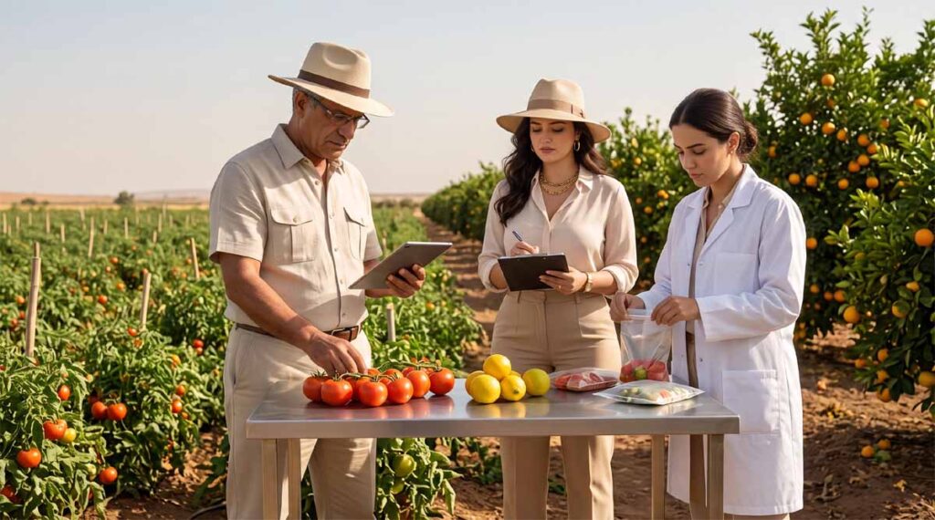 Limites maximales de résidus Maroc vérifiées par prélèvement et analyse de produits agricoles