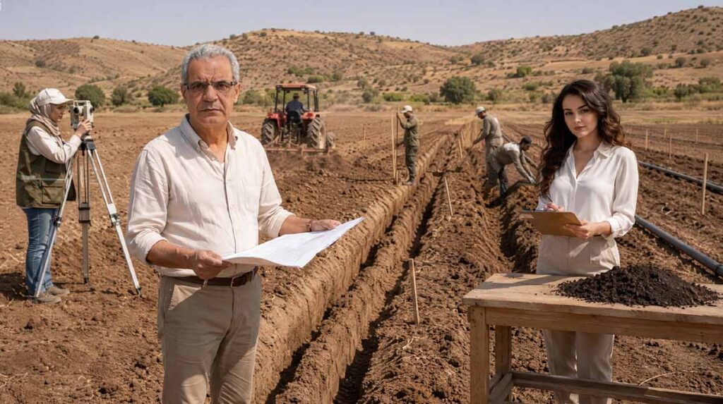 Préparer un terrain pour un verger Préparer un terrain pour un verger avec décompactage, drainage, amendements et piquetage des futures lignes