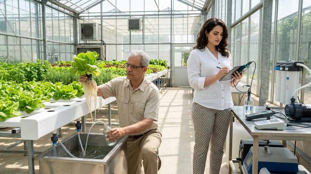 Qualité eau hydroponie : analyse du pH, de l’EC et des paramètres d’une solution nutritive au Maroc