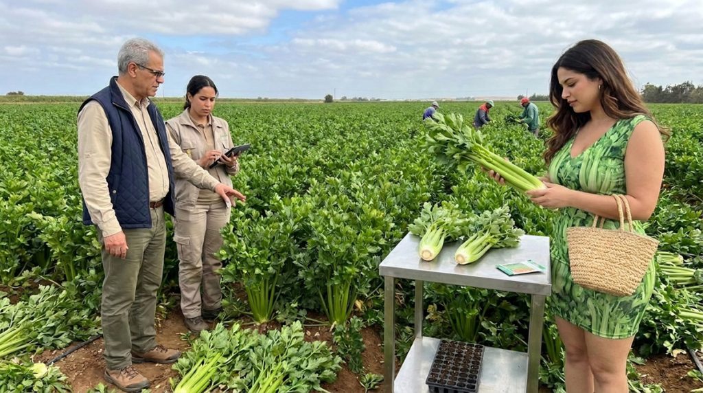 Culture de céleri-branche avec irrigation goutte-à-goutte, contrôle des pétioles, semences et jeunes plants